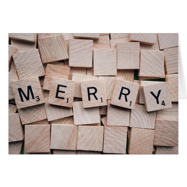 God jul hälsningskort (Framsidan Horizontal)