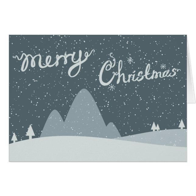 God jul hälsningskort (Framsidan Horizontal)