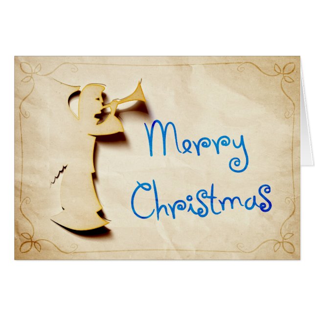 God jul hälsningskort (Framsidan Horizontal)