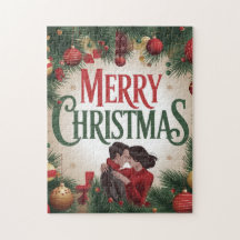 God jul hälsningskort för ett par