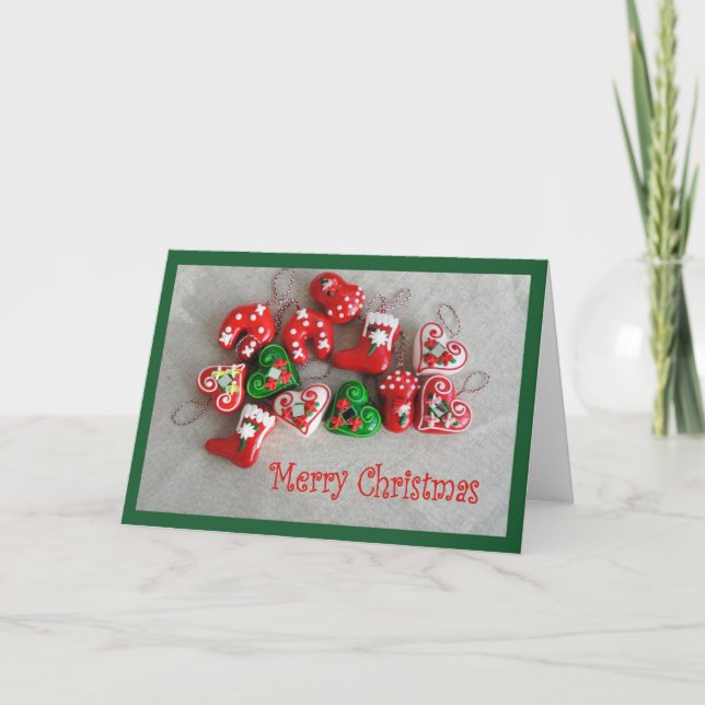 God jul hälsningskort helgkort (Framsida)