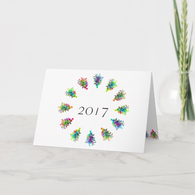 God jul hälsningskort. helgkort (Framsida)