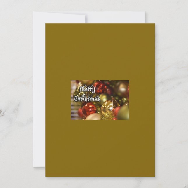 God jul hälsningskort julkort (Framsida)