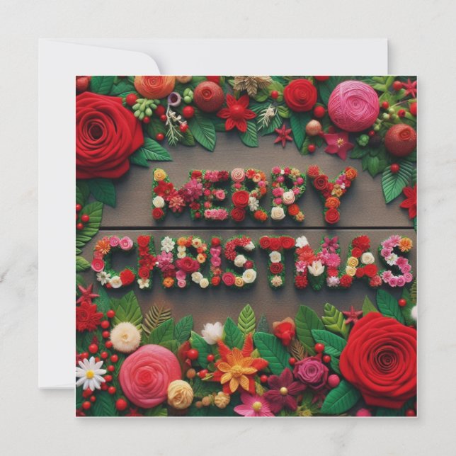 God jul hälsningskort kort (Framsida)