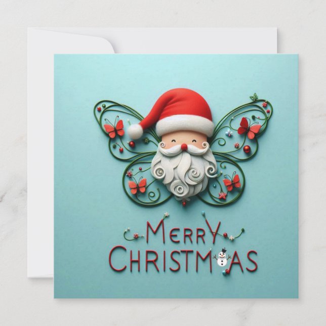 God jul hälsningskort kort (Framsida)