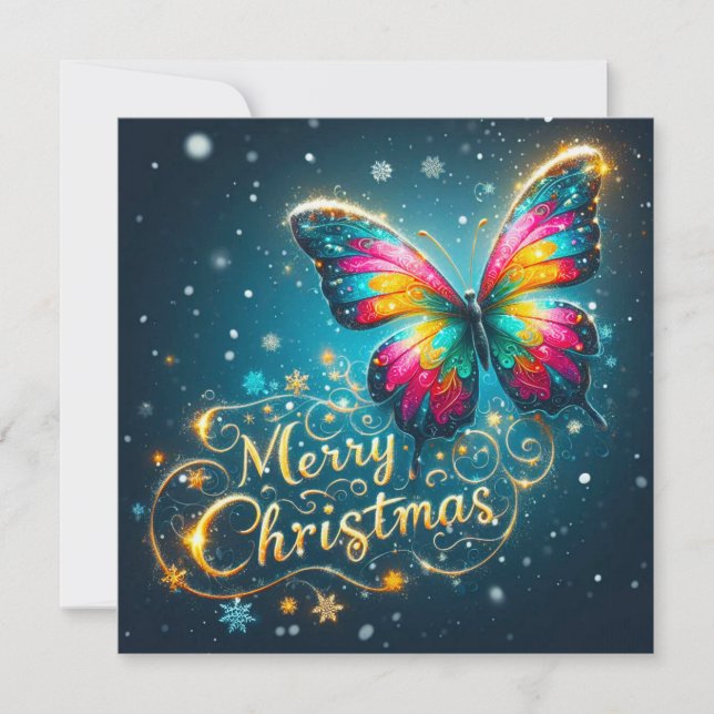 God jul hälsningskort kort (Framsida)