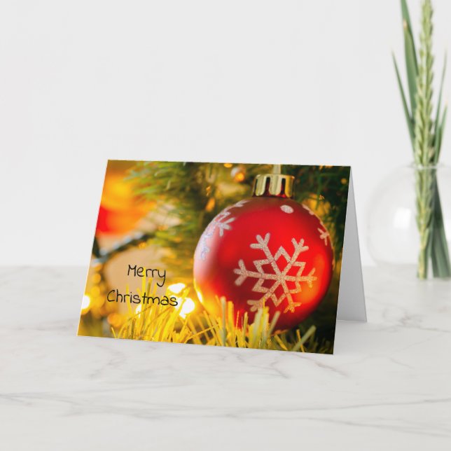 God jul hälsningskort kort (Framsida)