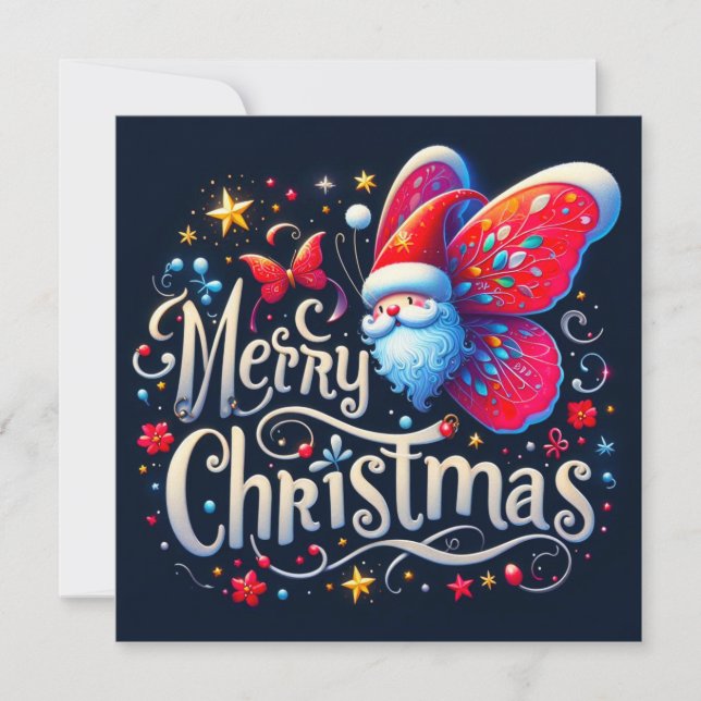 God jul hälsningskort kort (Framsida)