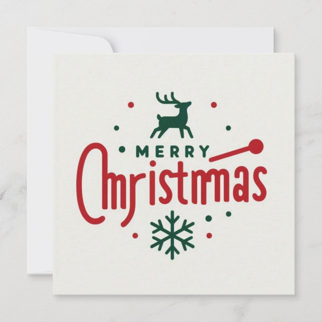 God jul hälsningskort kort (Framsida)