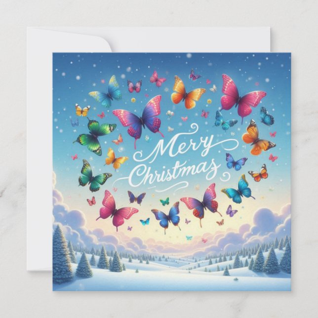 God jul hälsningskort kort (Framsida)