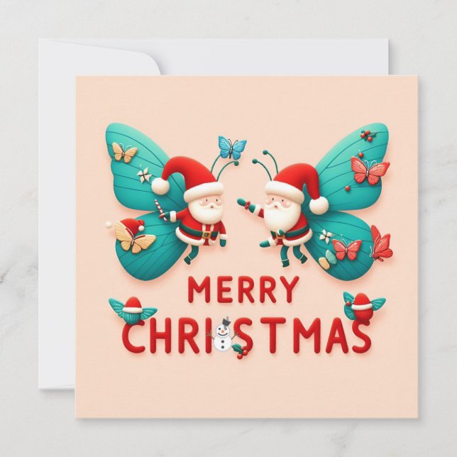 God jul hälsningskort kort (Framsida)