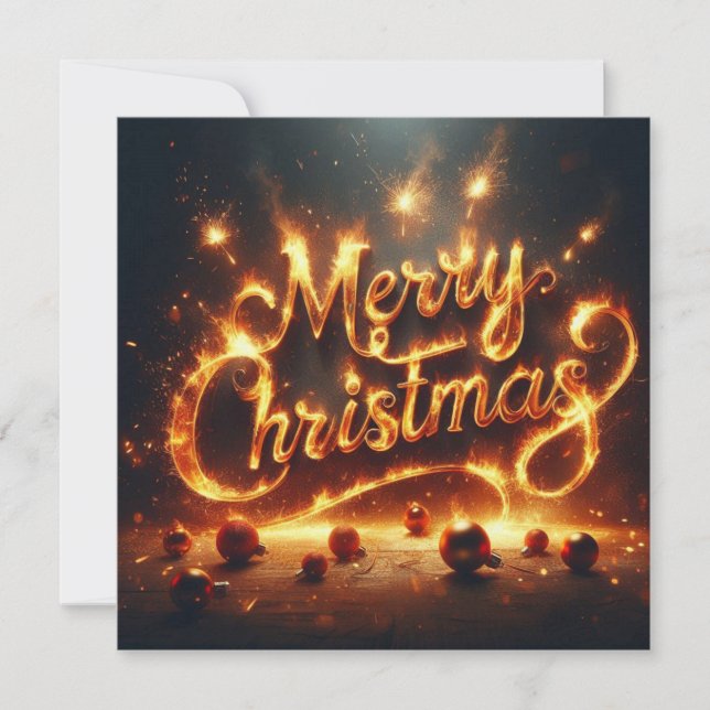God jul hälsningskort kort (Framsida)