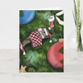 God jul Hamster Card by Bihrle Helgkort