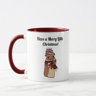 God jul Hamster Gerbil Tecknad Helgdag Pet Mugg