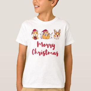God jul Hamsters spelar grafik T Shirt