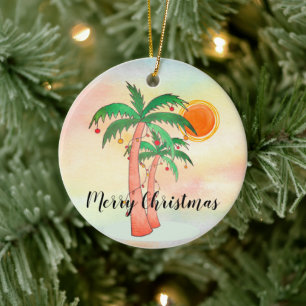 god jul Handflatan Träd, färgämne Julgransprydnad Keramik