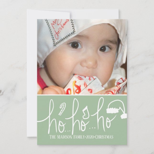 God Jul Handritad Typografi Tomte Klotter Kort (Framsida)