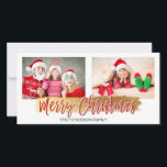 God jul Handskrivet fotokort för skript Julkort<br><div class="desc">God jul Hand har skrivit ut skriptfotokort. Bilden och texten i det här handskrivna penselskriptet kan uppdateras och anpassas med ditt foto och din familj namn.</div>