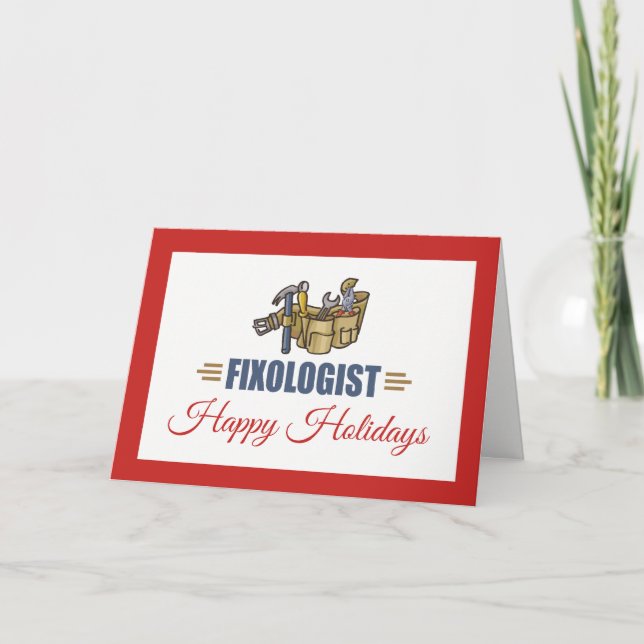 God jul Handyman Helgkort (Framsida)