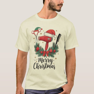 God Jul Hårstylist Frisör Jul Hår T Shirt