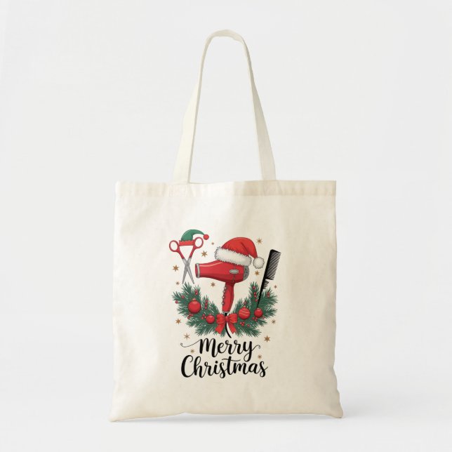 God Jul Hårstylist Frisör Jul Hår  Tygkasse (Framsidan)