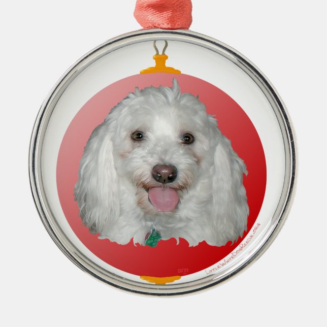 God Jul Havanese Julgransprydnad Metall (Framsidan)