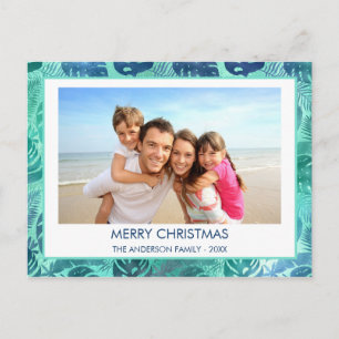 GOD JUL HAWAIEN TROPICAL BEACH PHOTO HELG VYKORT