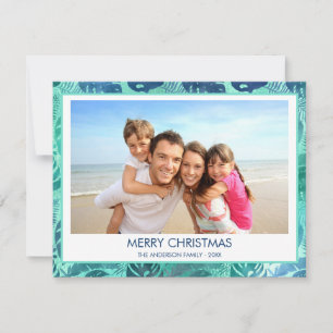GOD JUL HAWAIEN TROPICAL BEACH PHOTO JULKORT