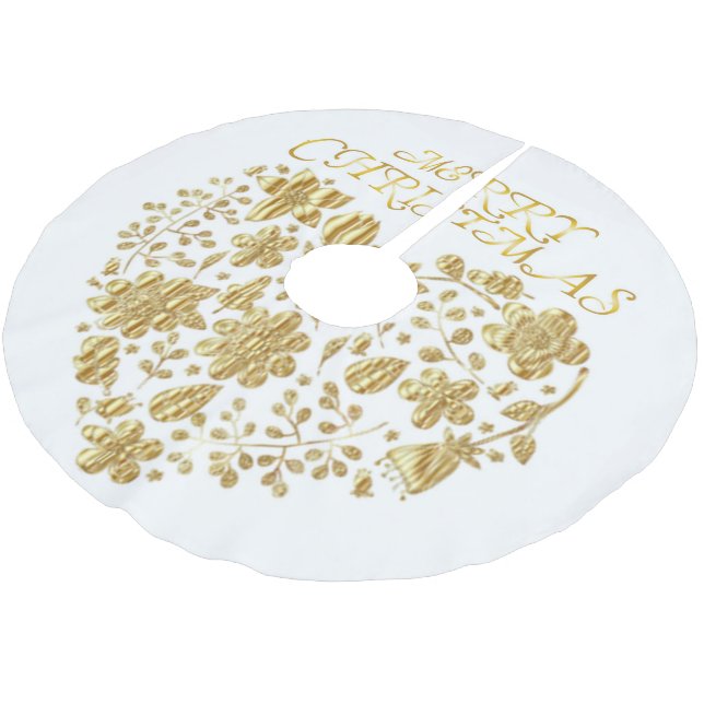 God jul Heart Julgransmatta Borstad Polyester (Vinklad)