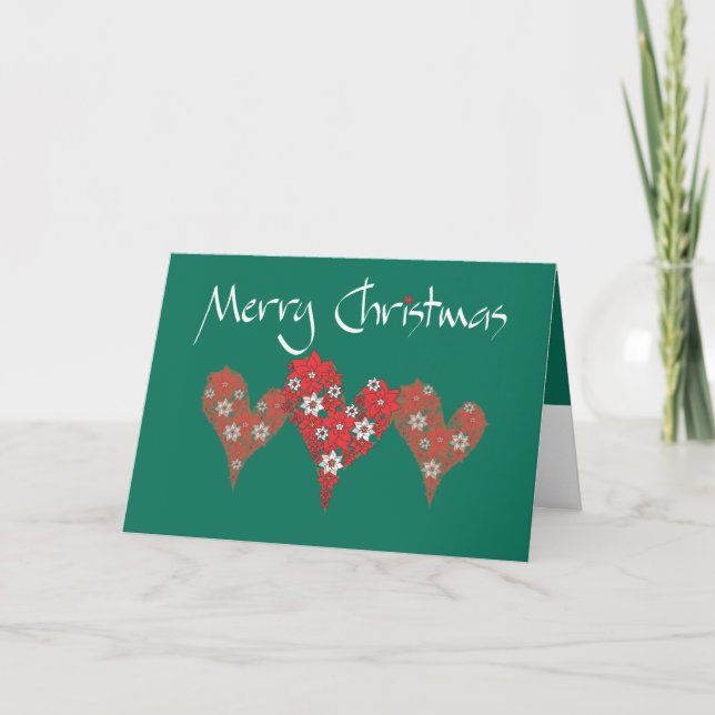 God jul Hearts Helgkort (Framsida)