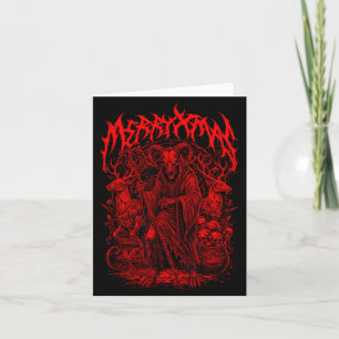 God Jul Heavy Metal-band Parodi Death Metal Vin Kort
