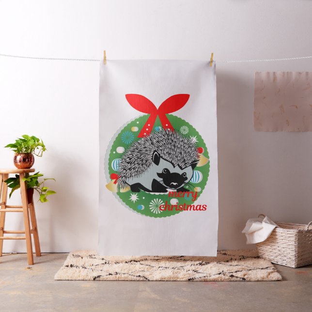 god jul hedgehog-tyg tyg (In Situ)