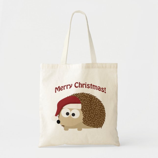 God Jul! Hedgehog Tygkasse (Framsidan)