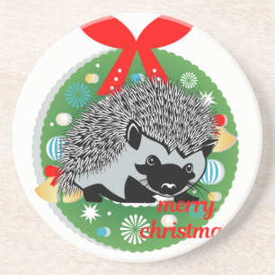 god jul hedgehog underlägg