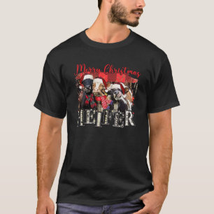 God jul Heifer Funny Santa Cow Buffalo Pla T Shirt