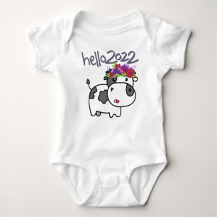 god jul Hej 2022 Adjö 2021 Funny Cow  T Shirt