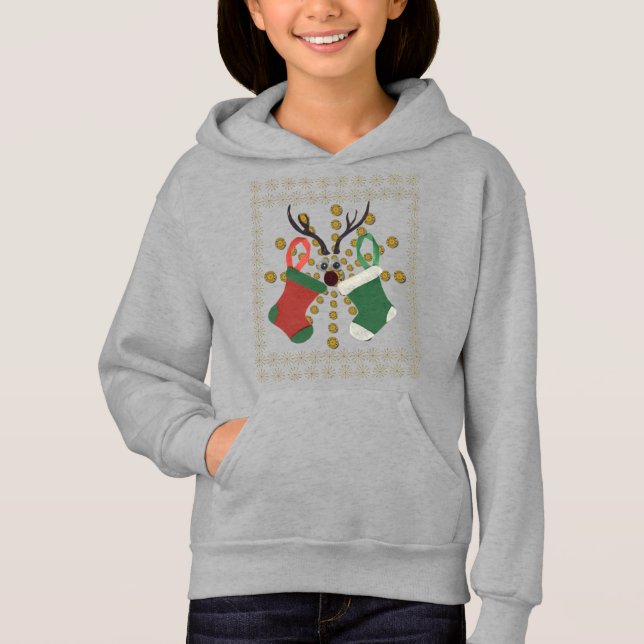 God jul, hela julklingen, Hoodie T Shirt (Framsida)
