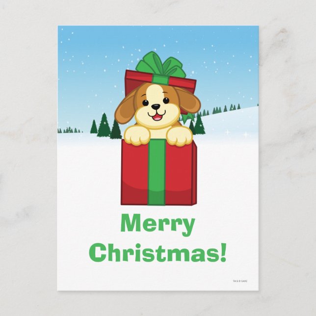 God jul! helg vykort (Framsida)