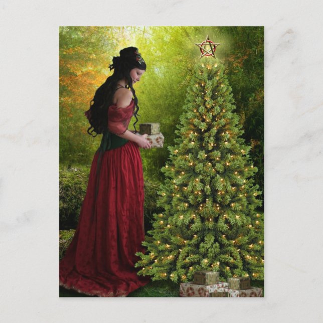 God jul helg vykort (Framsida)