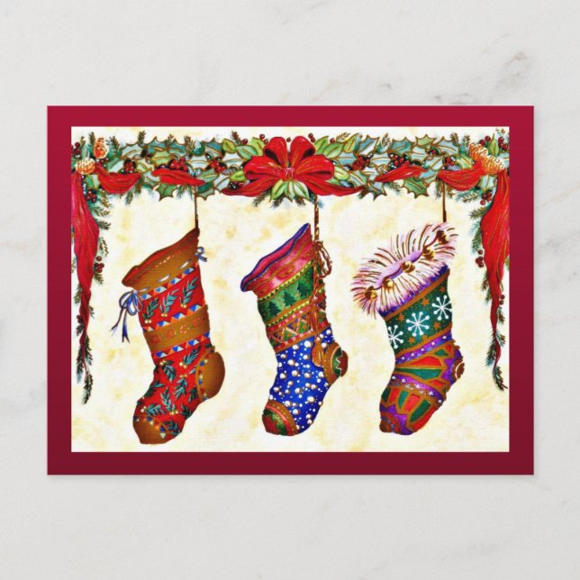 God jul helg vykort (Framsida)