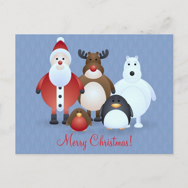 God jul helg vykort (Framsida)