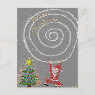 God jul helg vykort