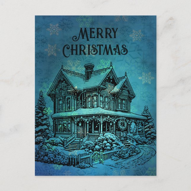 God jul helg vykort (Framsida)