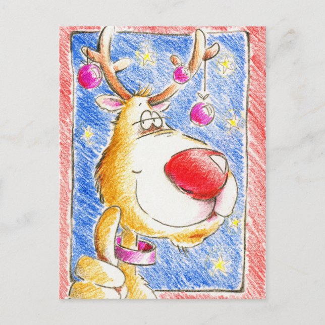 God jul! helg vykort (Framsida)