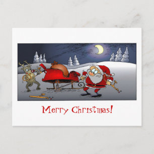 God jul! helg vykort
