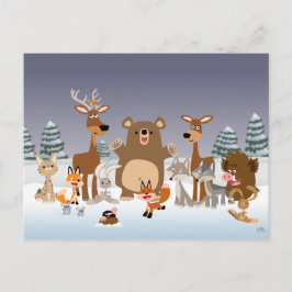 God jul! helg vykort