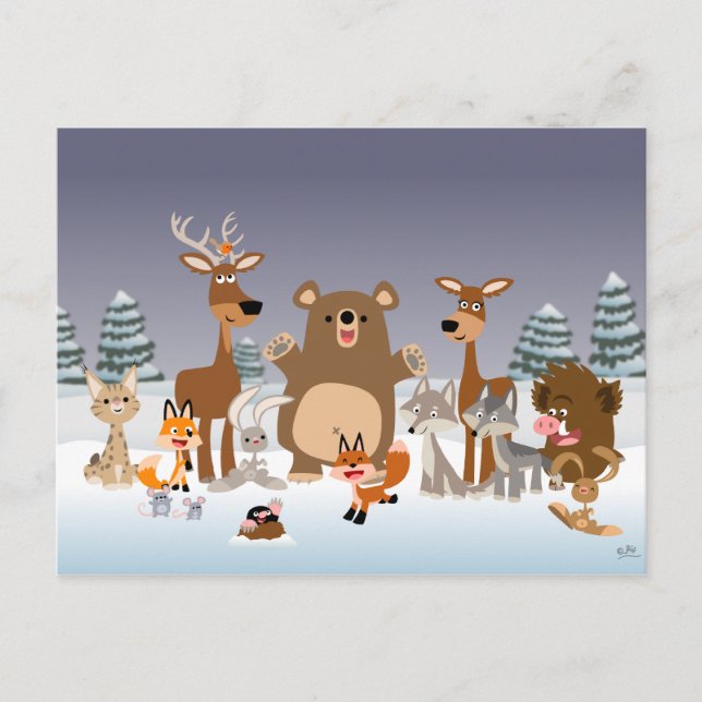 God jul! helg vykort (Framsida)