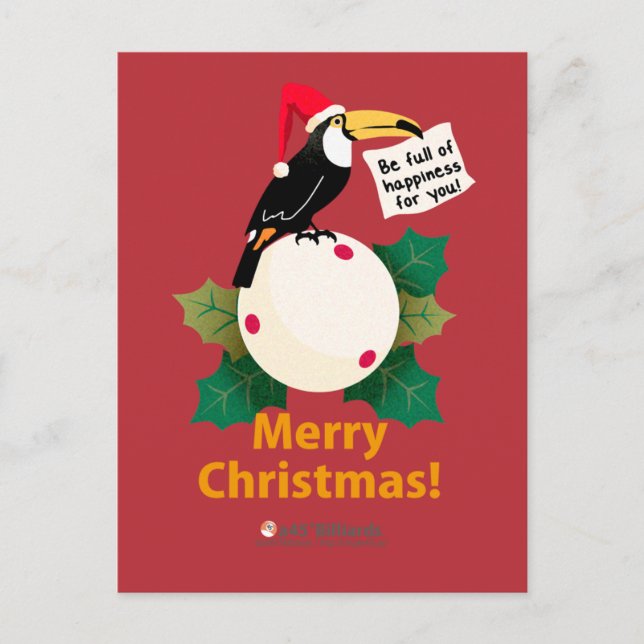 God jul! helg vykort (Framsida)