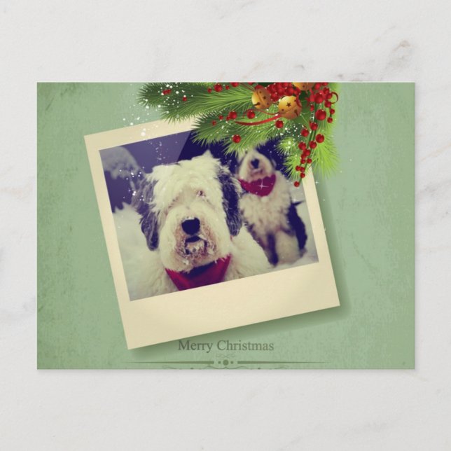 God jul! helg vykort (Framsida)