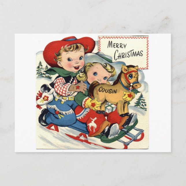 God jul helg vykort (Framsida)